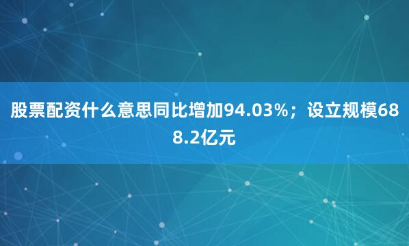 股票配资什么意思同比增加94.03%；设立规模688.2亿元