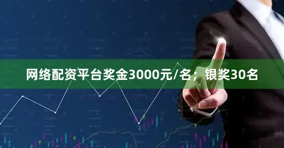 网络配资平台奖金3000元/名；银奖30名